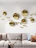Imitacja metalu plastikowy liść lotosu karp salon sofa tło wisiorek dekoracja ścienna dekoracja ścienna sypialni naklejka ścienna