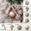 Shatterproof Christmas Tree Hanging Pendants Shimmering Baubles for Holiday Decoration Indoor and Outdoor Ornament
