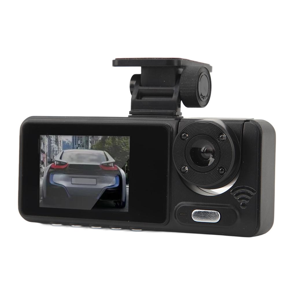 1080P Dash Cam with Triple Lens 2 Inch IPS Display Night Vision Rotatable Car Dashboard Camera Parking Monitor Motion