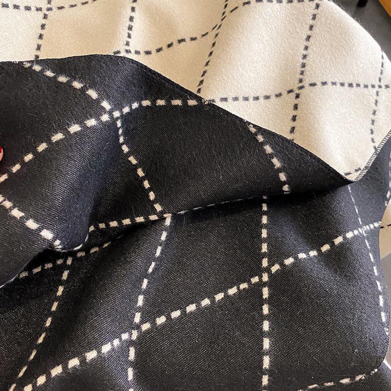 Women's Cashmere Blend Double-Sided Scarf - Autumn/Winter Warm Shawl, Versatile High-End Fashion