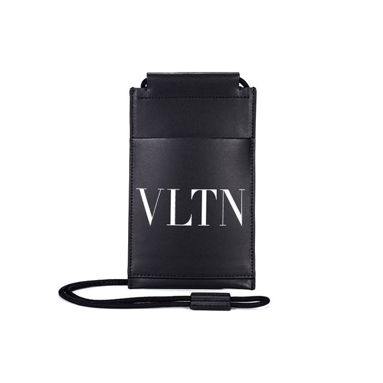 

Valentino Logo Print Necklace Card Holder Coin Purse Men Accessories Black WY0P0-T13LVN-0NO Basic Set (Bag+Dust Bag)