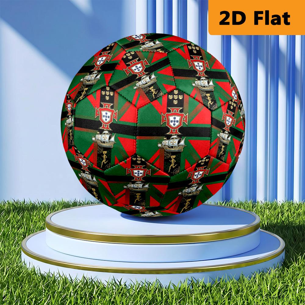 Portuguese Heritage Royal Symbols Soccer Ball Suitable for Both Training and Competition High Elasticity No. 5 Football Outdoor Sports Entertainment
