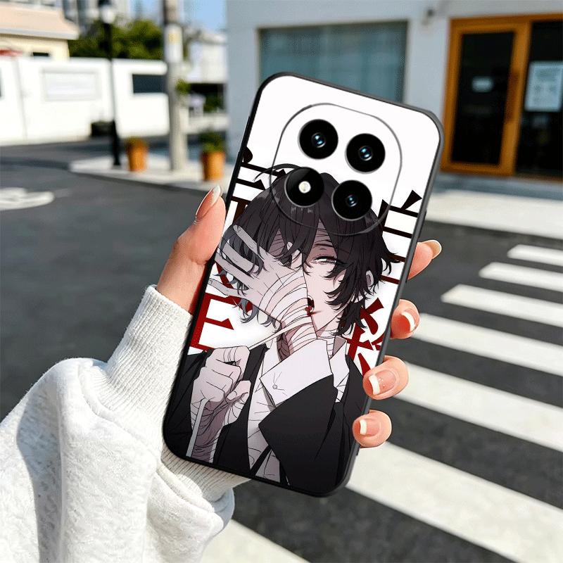 Bungo Stray Dogs Dazai Soft Phone Case for Xiaomi Redmi Note 12 13 14 15 Pro Plus 11 12S 11S 11T 10 4G Black Cover Back Shell