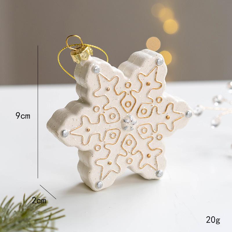 Christmas Tree White Supplies Bell Car Snowflake Nutcracker Soldier Pendant 2024 Christmas Decoration 2025 New Year Eve Decors