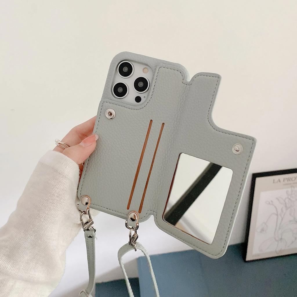 Crossbody Shoulder Strap Zipper Wallet Leather Case For iPhone 14 15 Pro Max 13 12 11 XS XR 8 7 Plus SE2025 Card Bag Purse Cover