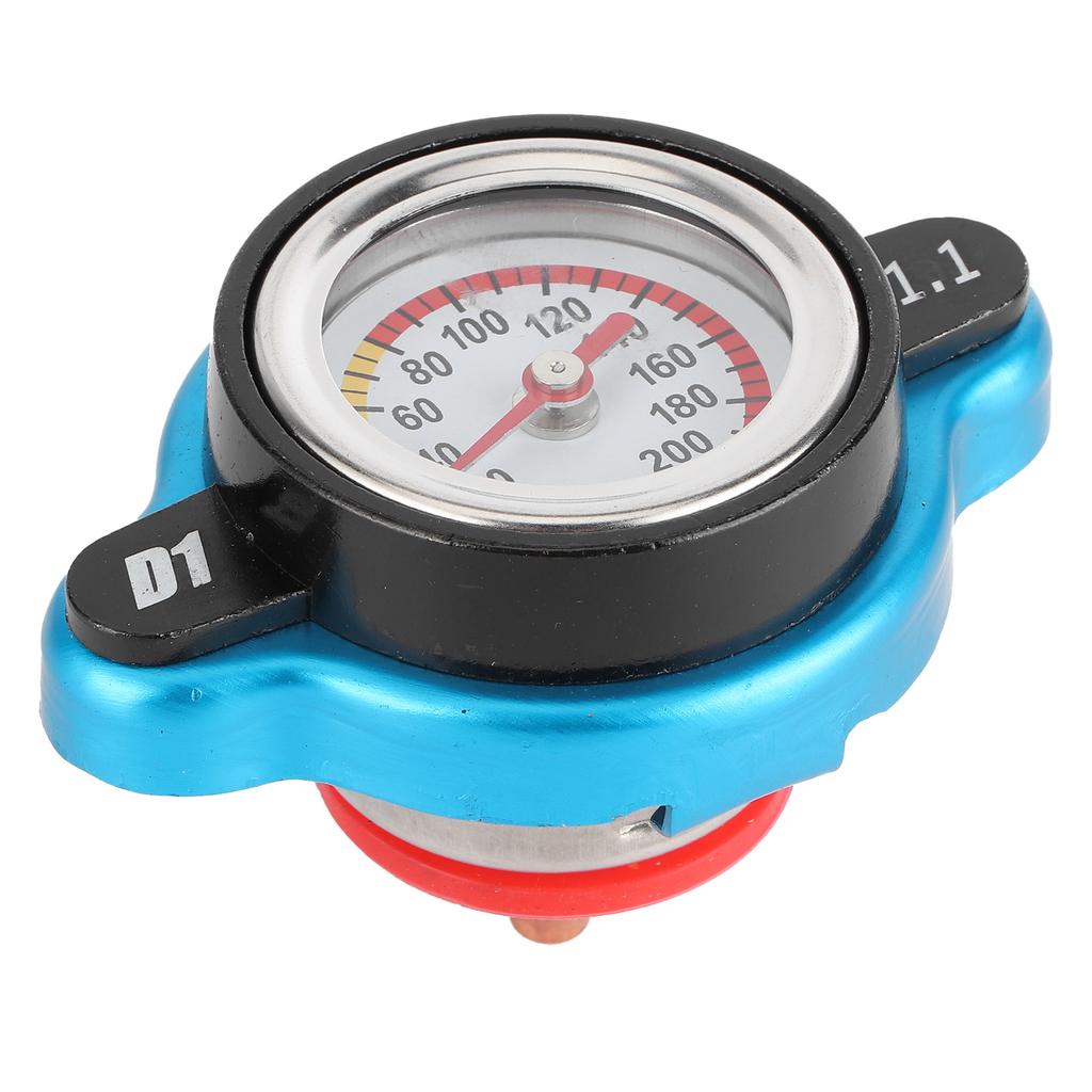 Tampa Universal Termostática do Radiador Tampa do Tanque de Água À Prova de Vazamentos Com Medidor de Temperatura Cabeça Grande 1.1bar