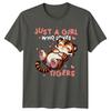 Just A Girl Who Loves Tigers Cute Cartoon TShirt