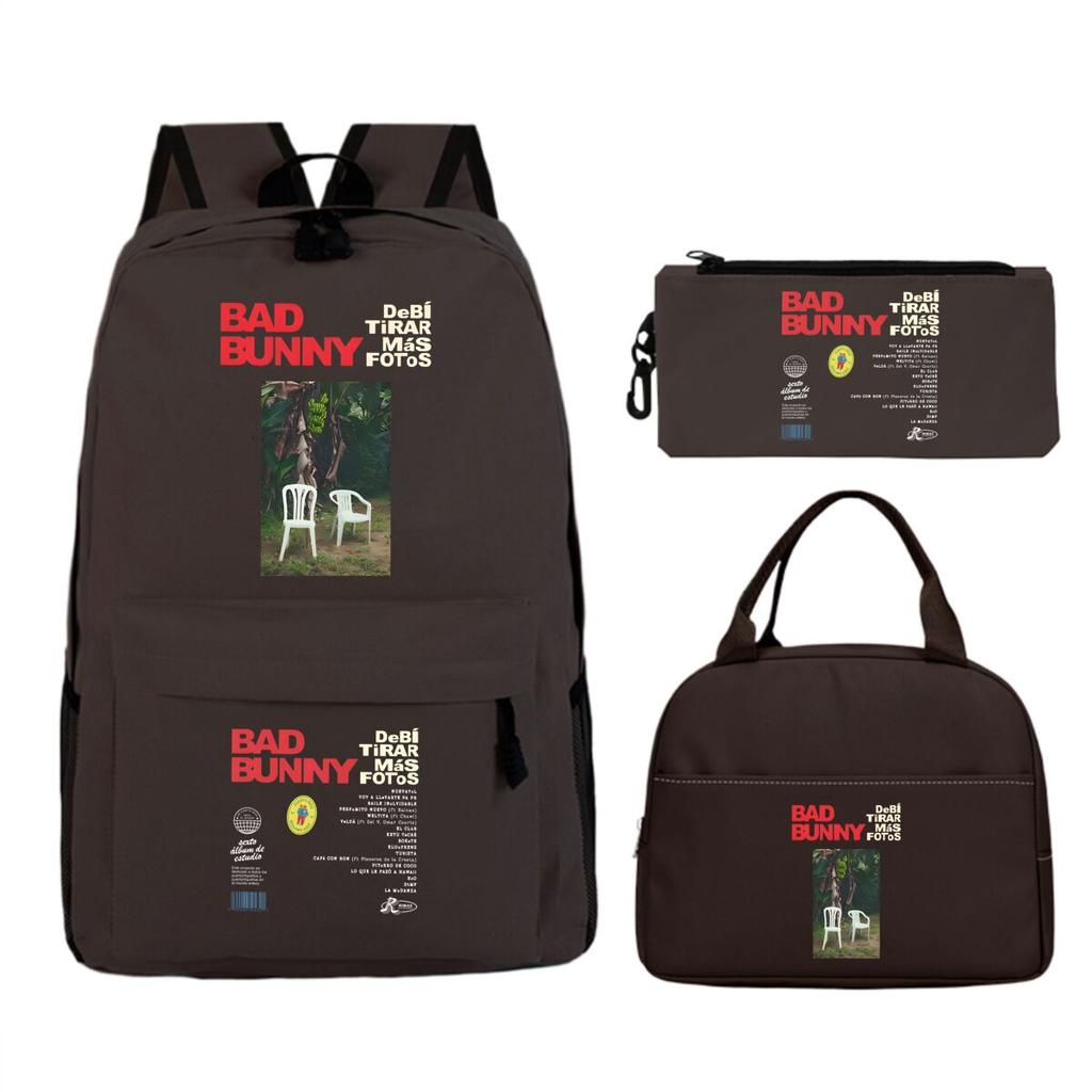 Lightweight 3Pcs School Backpack Set Rucksack Bookbag Lunch Bag Pencil Case Back To School Accessory for Teenage Boys Girls