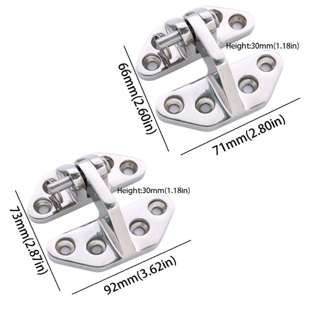 316 Stainless Steel Boat Hinge Shaped Strap Stainless Steel Hinge Yacht Accessory Strap Hinge  RV