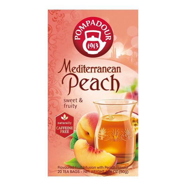 

Pompadour Средиземноморский персик 20 чайных пакетиков 71311 х 10 наборов