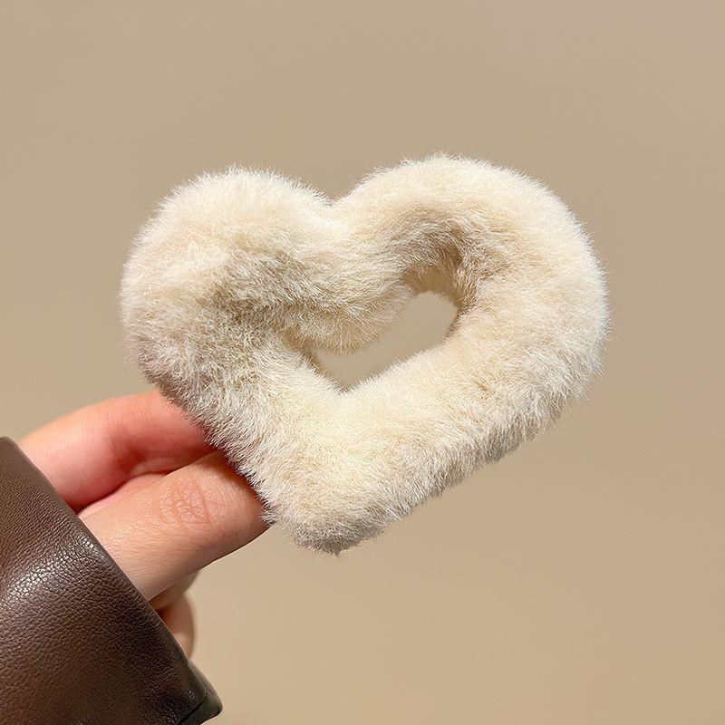 Large Plush Hair Clip: Autumn/Winter Volumizing Shark Clip for Women