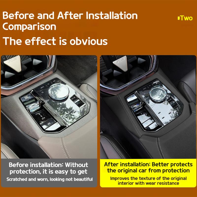 For BMW X3 G45 2025 The central control gear panel gear position stitching is covered with a sponge to protect the car interior