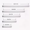 Stainless Steel Shower Head Extension Pipe Adjustable 10cm/15cm/20cm/25cm/30cm Round Shower Arm Shower Extension Tube