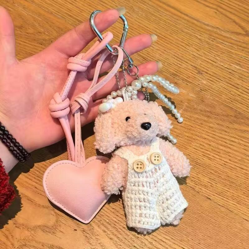 Cute Plush Teddy Bear ,Women's Bag Pendants Creative Bear, Star Phone Accessories Gift Bag Charm