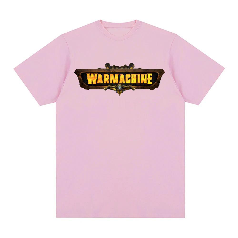 

Футболки с логотипом WAR MACHINE Повседневные Высококачественные Футболки Графическая Печать 100% Хлопок Унисекс Футболка Женская Одежда Одежда с Аниме XS розовый
