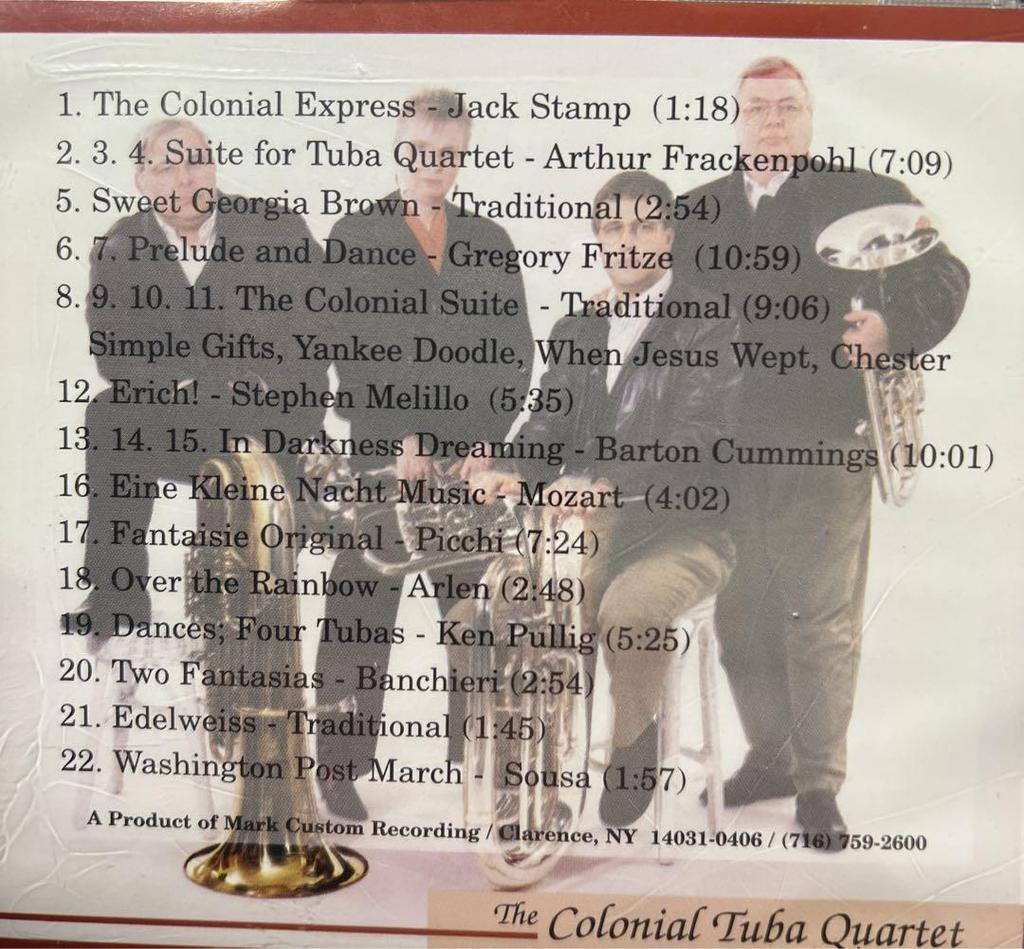 [USED] Colonial Tuba Quartet Spectaphonic