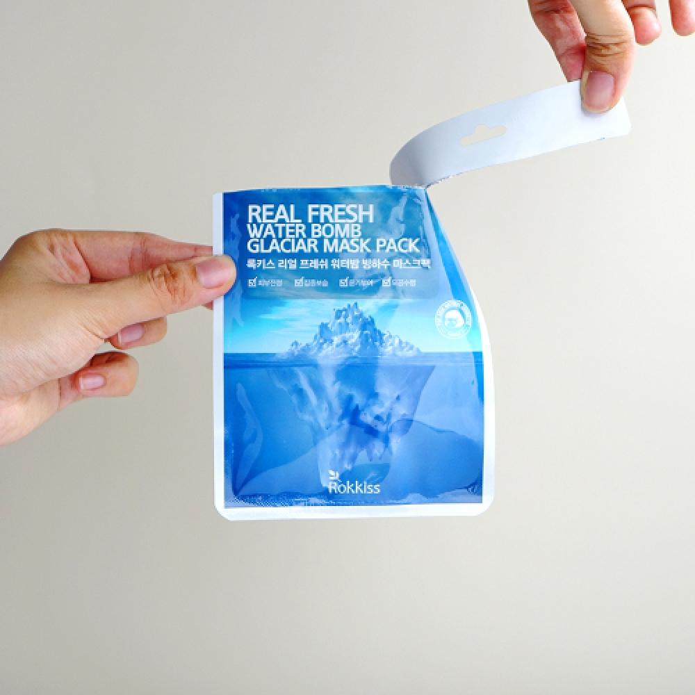 Rokkiss Real Fresh Glacier Water Mask Pack 50 Pack 1