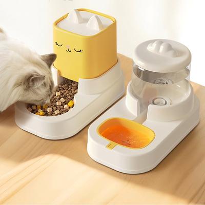 Pet Cat Dog Drinking Fountain Cute Cat Automatic Feeder Water Feeding Water Dispenser Cat Food Bowl Rice Bowl