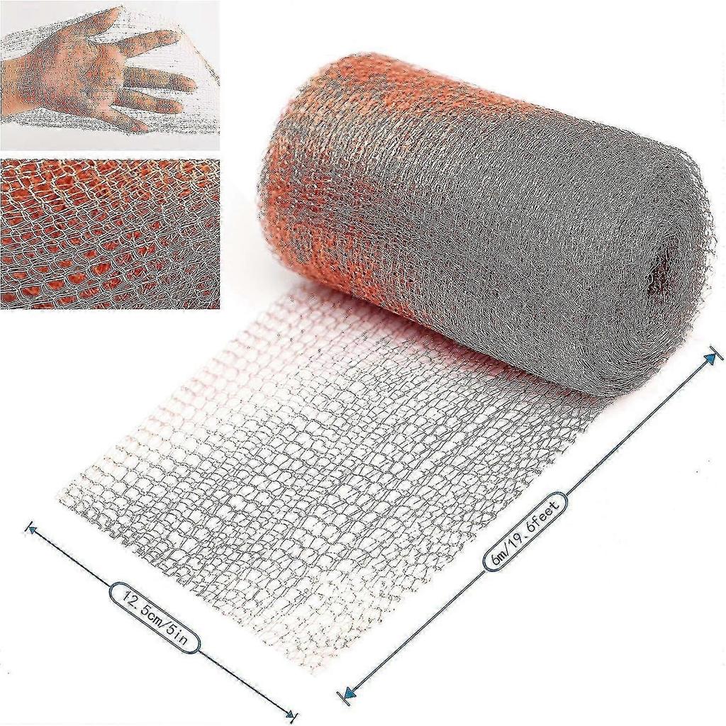 25-26 Copper Rodent Netting - Copper Knitted Net for Pest Control (6 Meters)