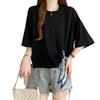 Plus Size Irregular Strap Short Sleeve T-Shirt for Women - New Summer Arrivals, Versatile, Flattering Top for Chubby Girls