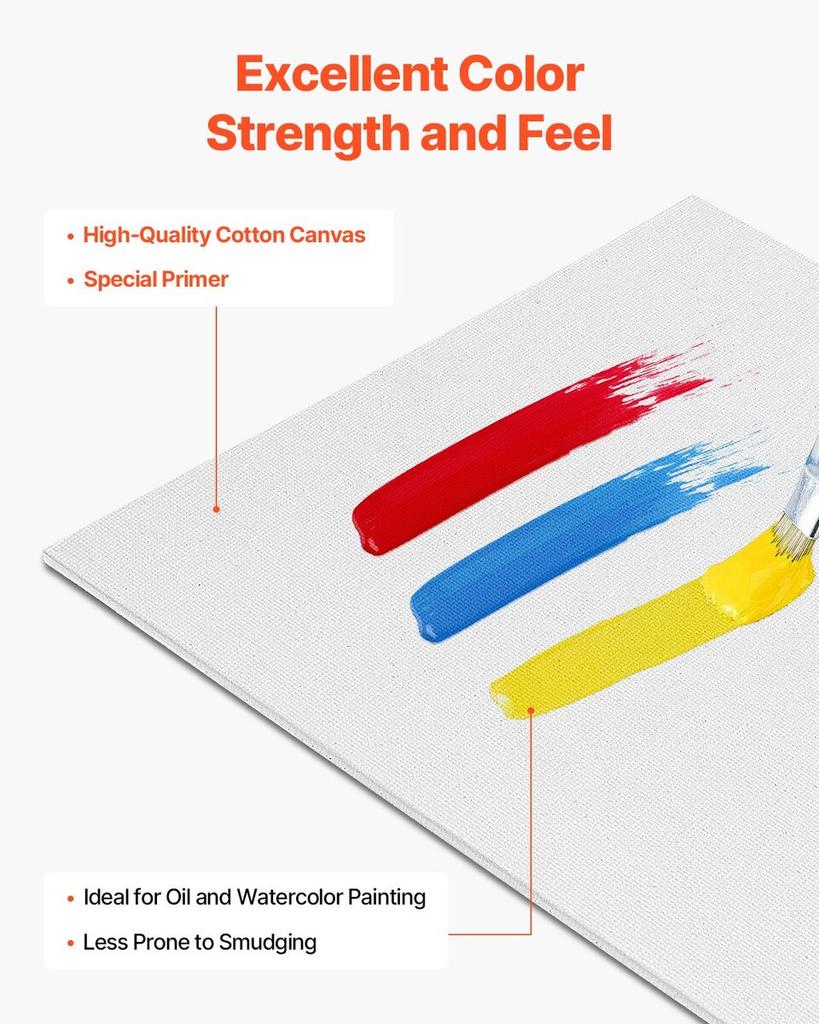 Canvas Boards for Painting 12 Pack 11 X 14 Inch Blank Canvases for Painting