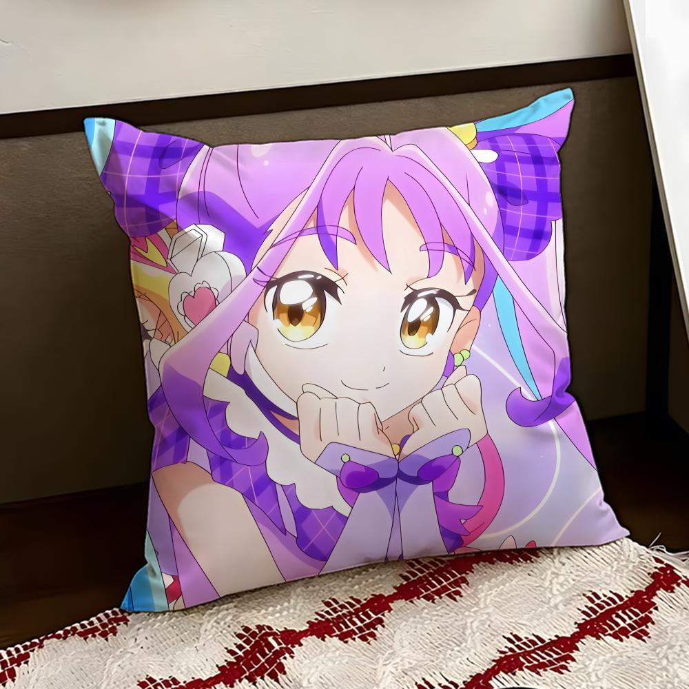 YYou and Idol PPretty Cure Cushion Cover Reversible Soft Durable Pillow Cover Home  Car MultiScene Use for Daily Comfort