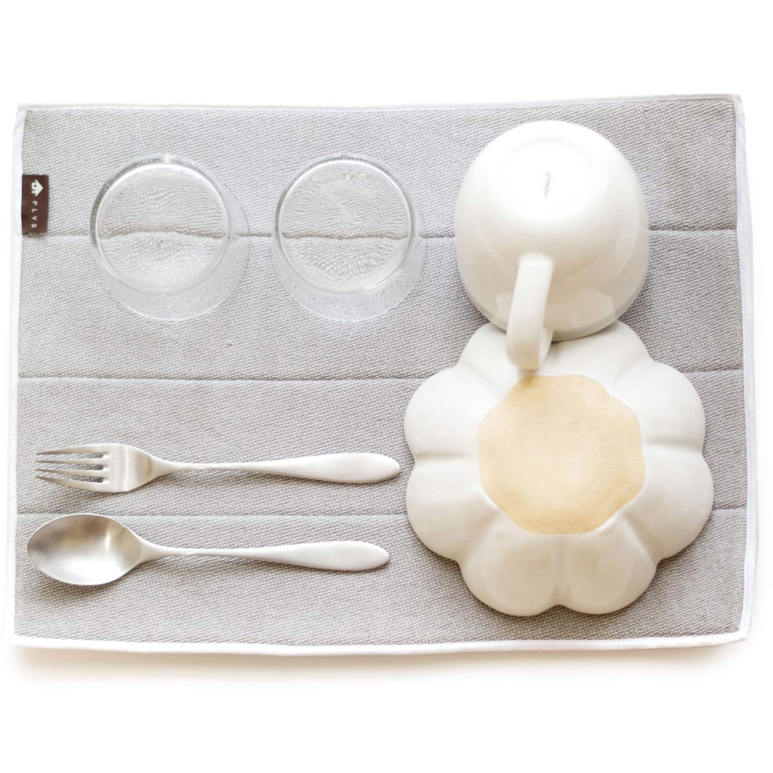 

Oka PLYS base Absorbent Draining 30 x 40 cm Mat, Medium, Approx. (Gray)