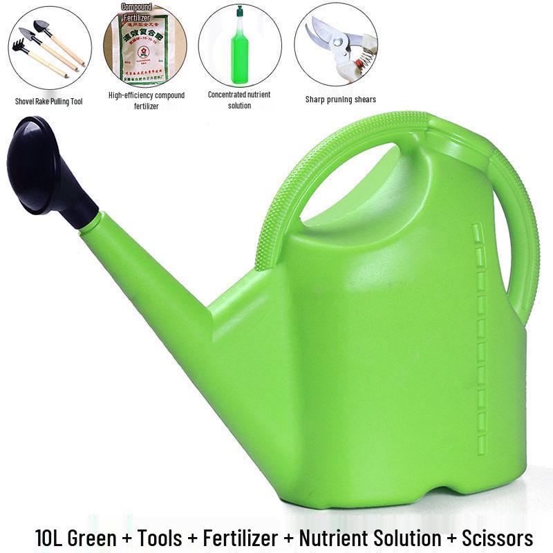 Large Capacity Garden Watering Can with Long Spout and Thickened Plastic