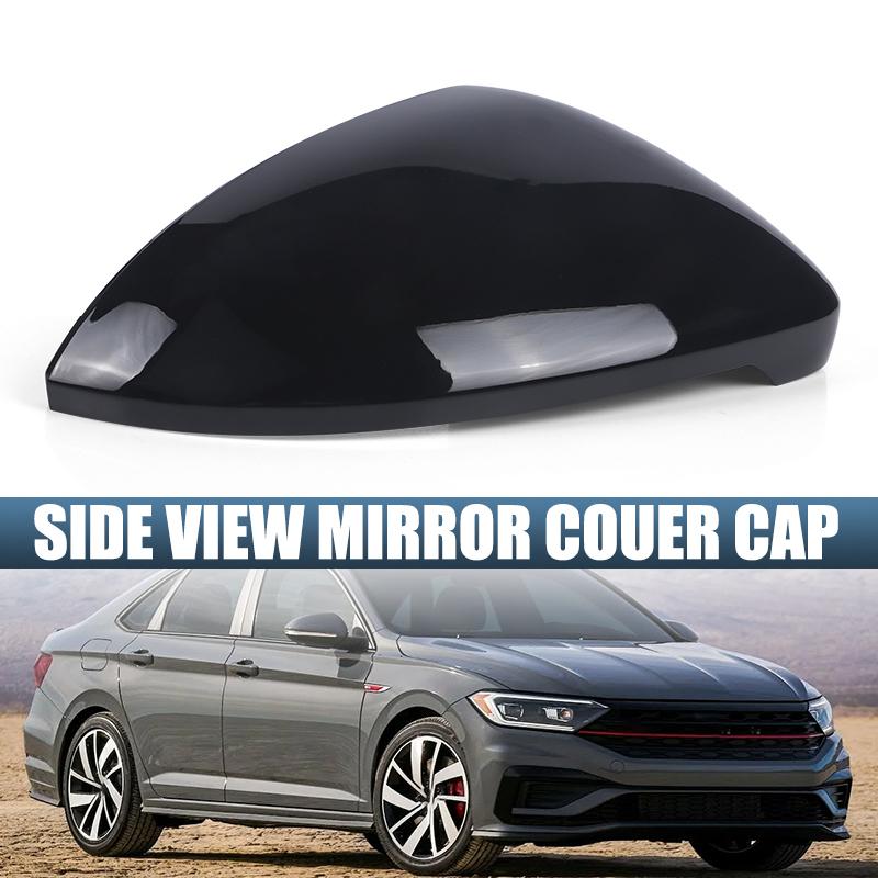 Glossy Black/Super White Door Wing Rearview Mirror Housing Shell W/Turn Signal For VW Jetta 2024 2025