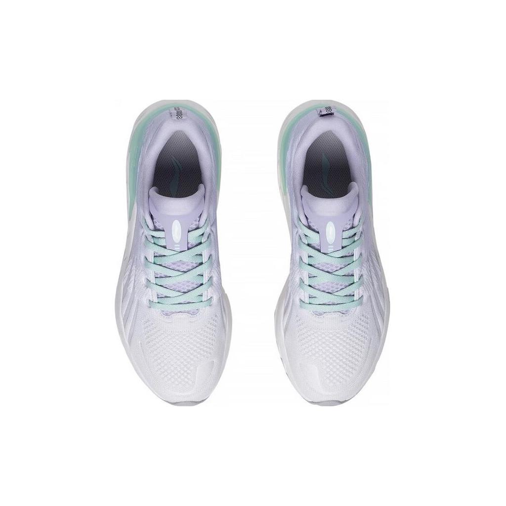 New LiNing Yuedong 1.0 Durable Breathable Low Top Running Shoes Women's White Purple ARST032-1