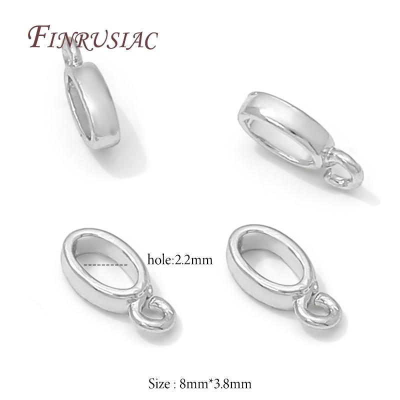 18K Vergoldete Ösen für Schmuck, Zubehör für Anhänger, Perlenabstandshalter, Anhängerhalter, Schmuckherstellungszubehör, Halskettenöse