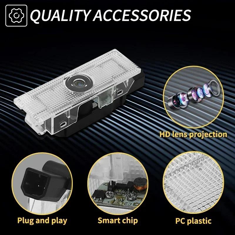 For Alfa Romeo Giulietta Mito Stelvio Giulia 159 Brera Spider LED Car Door Welcome Lights Courtesy Projector Ghost Shadow Lamp zl9