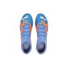 Puma Future Pro Round Toe Lace-Up MG (Rubber Short Studs) Fabric Soccer Shoes Men Soccer Shoes Blue Orange 107173-01