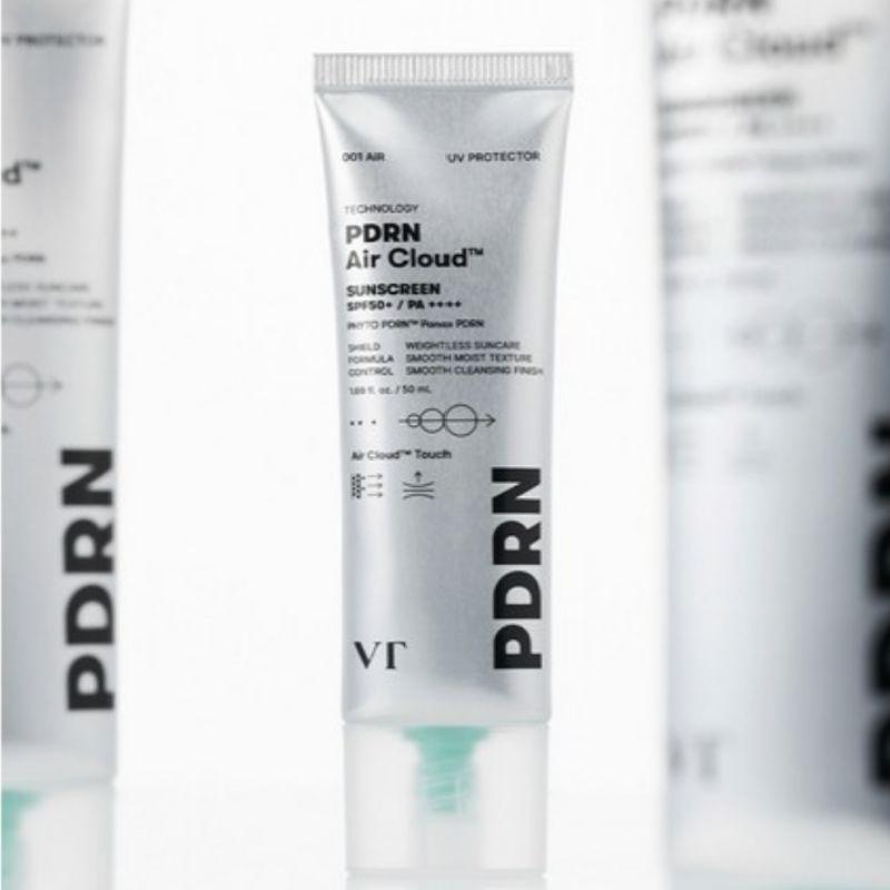 VT Cosmetics PDRN Air Cloud Sunscreen SPF50+ PA++++ 50ml × 2 | Lightweight Daily Sunscreen
