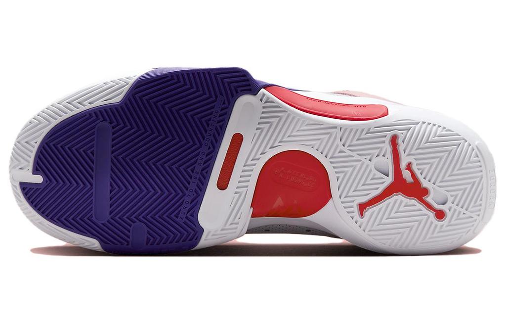Jordan One Take 5 Weiß Arctic Punch Lila Puls University Rot Durchscheinende Außensohle FQ3098-100