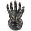 Cast Iron Open Hand Card Stand Brown