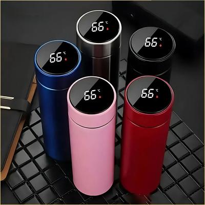 Tazza Termos da 500ML con Display della Temperatura Acciaio Inossidabile Termos Diviso Bottiglia Termos per Esterno Tazza Isolata Sottovuoto Regalo per la Festa del Papà