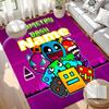 Custom Name Personalized Geometry Dash Print Carpet, Versatile Home Decor Rug, for Playroom, Apartment, Balcony, Entryway, Hallway Gift