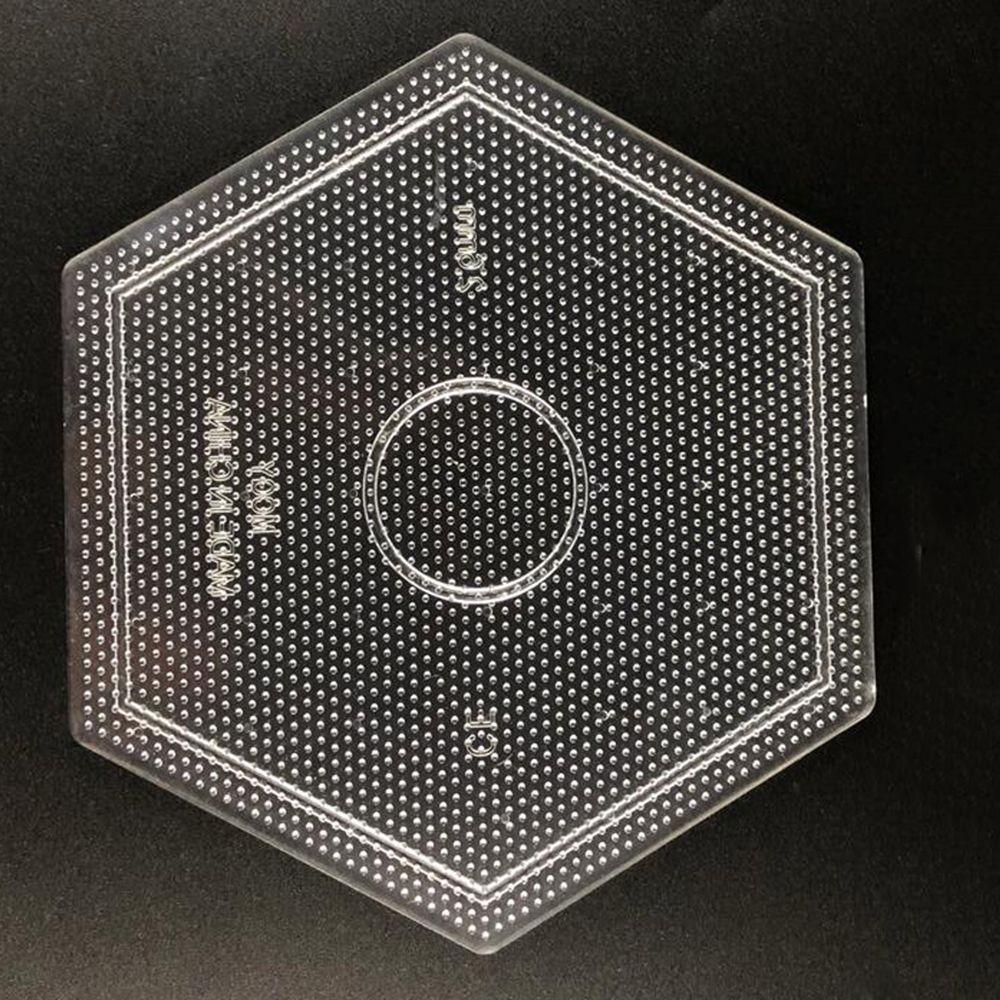 

Toys Beads Tool Figure Material Board Transparent Pegboard Puzzle Template Diy Toy Beads Template Big hexagon