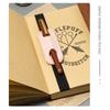 Creative PU Leather Pen Clip Holder Elastic Band Design Portable Pen Organizer for Notebook Diary Work Travel Use