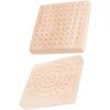 Support de sucette en bois pour présentoir 2 pièces Support de sucette de bureau Beige