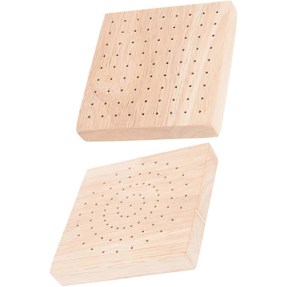 Support de sucette en bois pour présentoir 2 pièces Support de sucette de bureau Beige