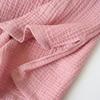 Summer Sleepshirts Comfortable Solid Color Cotton Gauze Long Skirt Home Nightgowns  Women's Round Neck Nightdress Thin Section