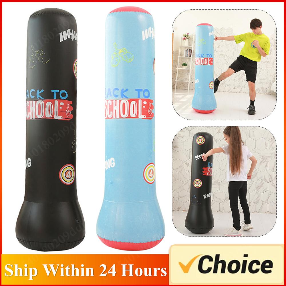 Aufblasbarer Boxsack Fitness Training Boxsack PVC Sport Kampf-Säule Kinder Boxkampf Druck-Sandsack