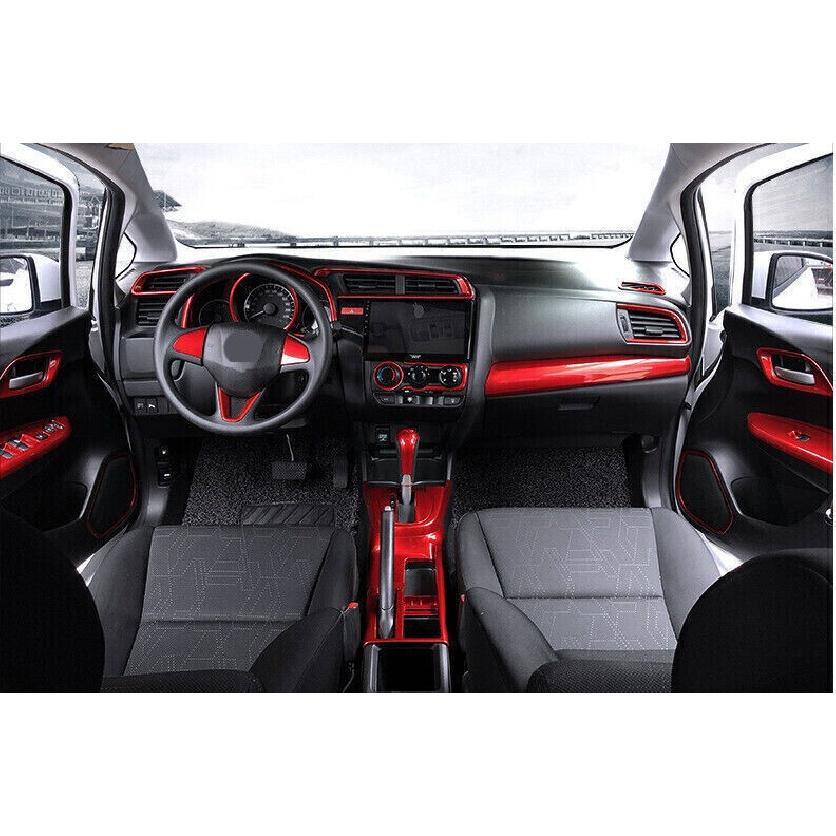 Car Central Centrol AC Switch For Honda Fit/Jazz Bright Red Cover Trim 2014-2020