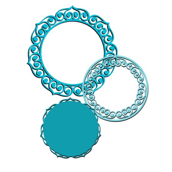 Children Floral Round Shape Design Emboss Cutting Die DIY Scrapbook Stencil Mold