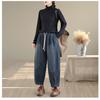 DIMANAF 2025 Autumn Winter Plus Size Women Jeans  Cotton Denim Long Pants Vintage Bottoms