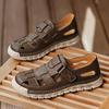 Men's Large Size Closed-Toe Summer Sandals: Outdoor, Water-Crossing, Beach, Driving, Dual-Use Sports, Hollow Design