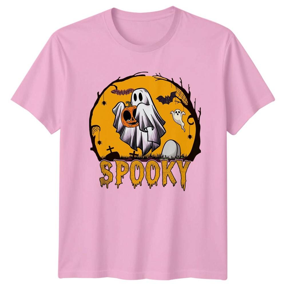 Spooky Ghost Pumpkin TShirt Halloween Gift For Him And Her