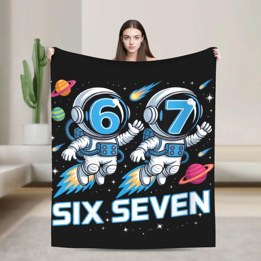Italian Brainrot Meme Funny  Plush Blanket for Kids Flannel Throw on Couch Bed Soft Warm Design Quality Bedspread Gift